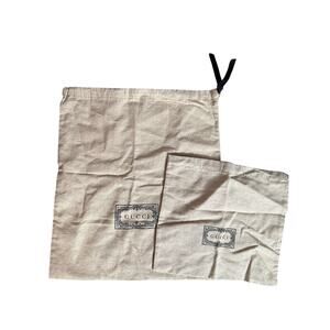 Gucci Dust Bags Set of 2 Brown
